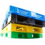 5 Ton Forklift Plastic Pallet Black Injection Moulded Plastic Pallets