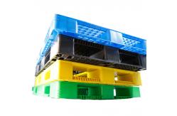 China Cold Racking Plastic Shipping Pallets Forklift Plastic Black Pallets supplier