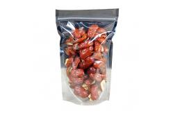 China Clear Mylar Flat Bottom Stand Up Pouch 3.5g Laminated Foil Pouches QS supplier