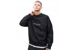 China Unlined Crewneck Oversized Sweatshirts Fleece 3D Custom Embroidered supplier