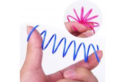 China Best  Interactive Plastic Cat Spiral Spring For Swatting, Biting, Hunting Kitten Toys supplier