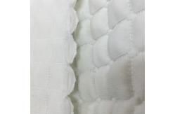 China 99% Recycled Polyester Material Fabric Air Layer Soft Fabric Jacquard Plain Style supplier