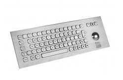 China Dynamic Waterproof Stainless Steel Keyboard With Trackball supplier