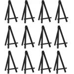 Foldable 6.25 Inch Black Tabletop Wooden Easel Stand Picture Easel Adjustable Angle for sale