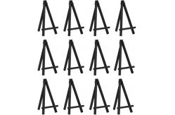 China Foldable 6.25 Inch Black Tabletop Wooden Easel Stand Picture Easel Adjustable Angle supplier