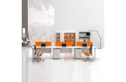 China Orange Office Furniture Desk Modular Office Partition Table Office Table And Chair supplier