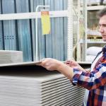 1220 X 2440mm Paper Faced Gypsum Board , Waterproof Plaster Board OEM for sale
