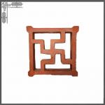 Hollow Curved Wall Breeze Blocks Clay For Garden Decorative for sale