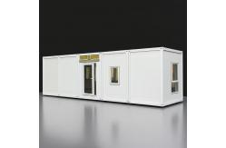 China White Expandable Prefab Homes with Customizable Size and Steel Construction supplier
