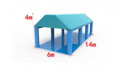 China Blue Outdoor Inflatable Tents Portable Air Structure Customized supplier