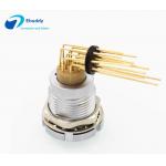 Circular Lemo B Series Connectors ECG 1B 2 3 4 5 6 Pin Elbow Contact For Printed Circuit board for sale