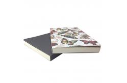 China 120gsm CMYK Glue Binding Notebook Custom Embossed Leather 120Sht School Office supplier