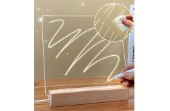 China Customizable Erasable Led Message Board Acrylic Stand With Transparent Screen supplier