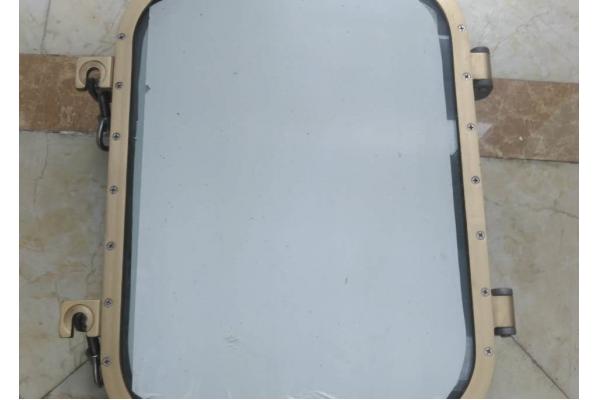 Rectangular Aluminum Marine Windows Round Angle Welding Installation