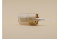 China Screw Fine Mist Sprayer Pump , Matt Gold Mini Mist Sprayer With Clear Clip supplier