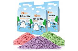China Odor Control Bulk Cat Litter Lavender Tofu Cat Litter Bulk Environmentally Friendly supplier