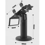 Aluminum Alloy Payment Terminal Stand Black Plastic Credit Card Holder for sale