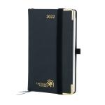 Black Leatherette Cover Small Academic Planner With Hourly Schedule for sale