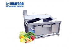 China Double Trough 15-20 Kg/Time Vegetable Washing Machine Multi Function supplier