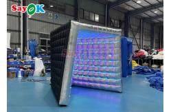 China Black Oxford Cloth Inflatable Photo Booth Enclosure Loudspeaker Shape supplier