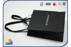China Customized Paper Packaging Bags Folding Carton With Gold Stamping Nylon Handle supplier
