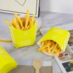 Customized printing of french fries eco-friendly biodegradable disposable fast food paper box