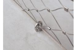 China Tensile Knitted Stainless Steel Cable Netting Wire Mesh Horizontal / Vertical Orientation supplier