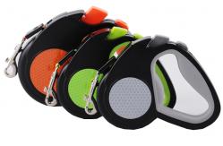 China Tangle Free Reflective Dog Pet Retractable Leashes With Anti Slip Handle supplier