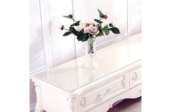 China Soft Durable thickness 1.0mm Clear PVC Tablecloth Customized Size supplier