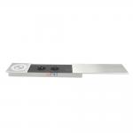 Multimedia Table Sliding Power Socket With Usb Charging And Wireless Charger