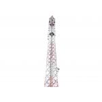 40m Telecommunication Steel Tower , Monopole Antenna Tower for sale