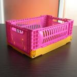 Dairy Uesful Stackable Collapsible Storage Crates Loading 6kg