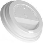 OEM Plastic Flat Lid , Compostable PLA Coated Paper Cup Lid Cover for sale