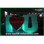 Special  Design Giant Outdoor Inflatable Led Letter / Number with Remote Controller