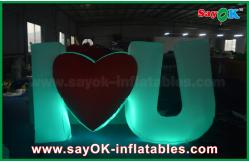 China Special  Design Giant Outdoor Inflatable Led Letter / Number with Remote Controller supplier