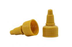 China Plastic Cylinder Frosted Clear Bottle 30ml With Screw Long Nozzle Cap Cosmetic supplier