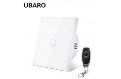 China 433RF Wireless Remote Control Switch 1gang 0 - 20 Meters Smart Wall Light Switch supplier