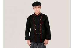 China Anti - Pilling Cook Cool Chef Coats Standard Small Sleeve With Buttons And Pockets supplier