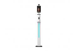 China Face Recognition Thermometer Dispenser IR Forehead Temperature Scanner supplier