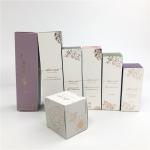 White Cardboard Cosmetic Hot Stamping Paper Box Face Cream Packaging for sale