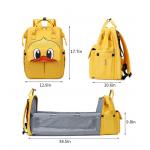 420d Waterproof Mommy Diaper Bag With Foldable Crib Anti Theft for sale