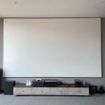 Nano Coated HD Projection Screens 170 Degree Wall Mounted Projection Screens White