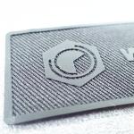 3D Effect ODM Printed Clothing Labels High Density Printing Silicone for sale
