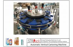China PLC Control Pneumatic Vertical Cartoning Machine For Bottles 60BPM High Speed supplier