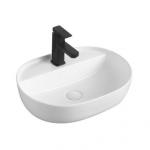 Countertop Ceramic White Oval Lavabo Hand Wash Basin for Bathroom Washroom for sale