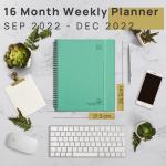 8.5X10.5 Inch Custom Academic Planner With Hourly Monthly Schedule