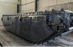 China Q355B Floating Pontoon Undercarriage For 6-50T Amphibious Excavator supplier