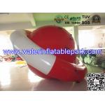 0.9mm PVC Tarpaulin Inflatable Peg-top / Red White Inflatable Saturn Rocker