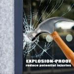 4Mil Clear Safety Bulletproof Safety & Security Film Tint for Building Window