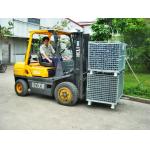 Hot Dipped Galvanized Foldable Stacking Wire Mesh Boxes For Transport for sale